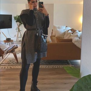 Oversized sweater vest